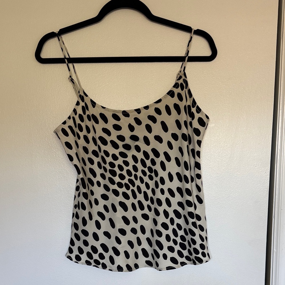 AYR Black and White Spotted Camisole